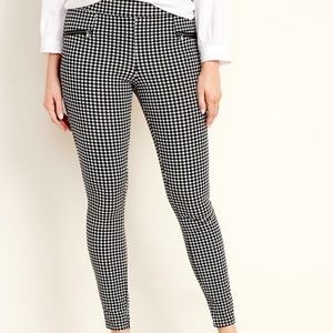 NWT Old Navy Stevie Houndstooth Zip-Pocket Pants